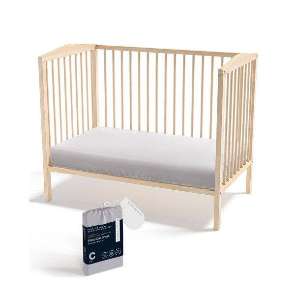 Olive + Crate Crib Sheets Luxury Eucalyptus Tencel, Naturally Organic