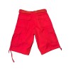 Lime Tree Red Belted Cargo Flap Pockets Drawstring Hem Men