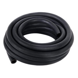 LokoCar Rubber Fuel Hose Line Push Lock 1/2" ID SAE 30R7 NBR 25ft 300PSI Black