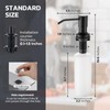 WEWE Black Kitchen Faucet with Soap Dispenser, Kitchen Sink Faucet