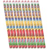 Colorful Gamers Power Up Wood Pencils With Pink Top Erasers