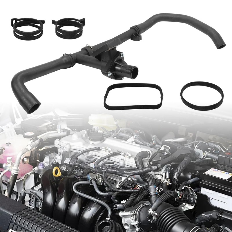 C2S43430 Fit 2002-2008 JAGUAR X-Type Radiator Top Hose W/Thermostat Assembly