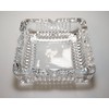 Crystal Heavy Glass Ashtray for Indoor and Outdoor Decorative (Square)