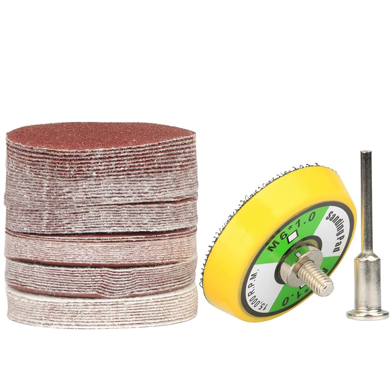 Yakamoz 60Pcs 2 Inch Sanding Discs Hook and Loop Sander