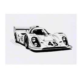 'Race Car' Temporary Tattoo - Water Resistant, Skin-Safe, Non-Toxic Transfer (TO00079853)