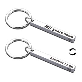 6 Years Anniversary Iron Gifts for Him Her - Iron Gifts for 6th Anniversary, 6th Wedding Anniversary Gif for Wife Husband Couple, 1Pc Happy Anniversary Keychain for Men Women