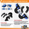 for Peterbilt Lower Hood Pivot Kit & Hinge Bolt &