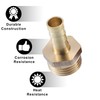 A ABSOPRO Hose Nozzle Brass Hose Connector 1/2 Inch Male