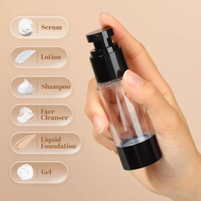 RONRONES 로션 토너 젤 파운데이션용 RONRONES 1온스 30ml 에어리스 펌프