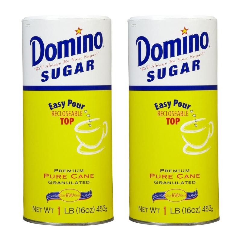Domino Pure Cane Granulated Sugar Easy Pour Top 16 oz