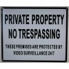 Buildingsigns.com Private Property No Trespassing These Premises are .... (White,10x12)-