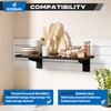BOBIBAN 4 Pack Slatwall Shelves, Heavy Duty Metal Slat Wall