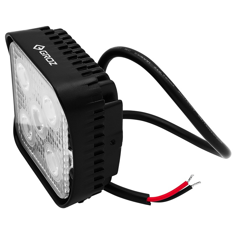 Groz 55016 Work light LED Floodlight, 15W, with 5 LED's