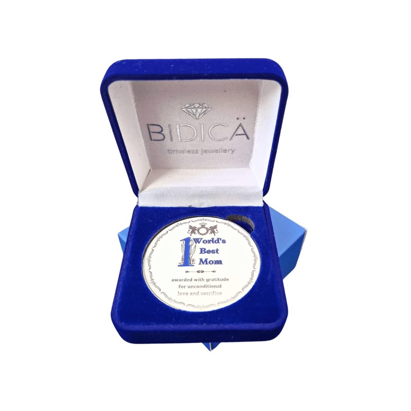 BIDICÄ Best Mother in the World recognition medal with box