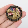 Never Give Up Boxing Challenge Coin – 3D Color Relief