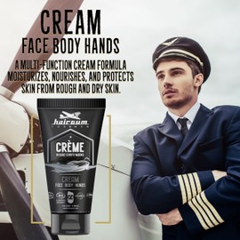 Hairgum Organic Face, Hand, and Body Cream - Grease Free Moisturizing Cream for Whole Body - Boost up Skin Texture and Skin Tone for Firm Skin
