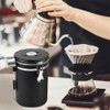 Ruikcoll Airtight Stainless Steel Coffee Container 1.8L with Outlet Valve