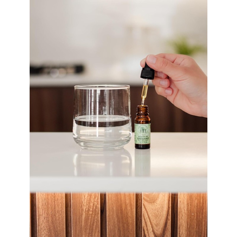 ORE Aceite de Orégano Orgánico, 80% Carvacrol, 100% Natural, Gotas,