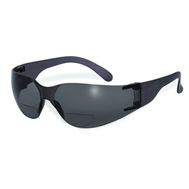 SSP Eyewear 1.00 Bifocal Recyclable Safety Glasses with Smoked Lenses, PRO 1.00 SM