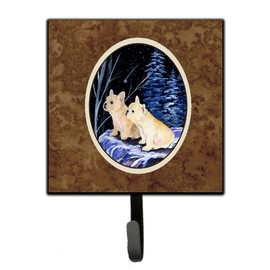 Caroline's Treasures SS8395SH4 Starry Night French Bulldog Leash Holder or Key Hook, Small, Multicolor