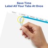 Avery Index Maker Extra-Wide Clear Label Dividers, White, 5-Tab Set
