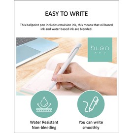 ACEPORTE Zebra Blen Retractable Ballpoint Pen, Fine Point 0.5mm, 10 Pack (Red Ink/White body), Sticky Notes Value Set