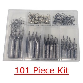 Reaction Tackle- Lead Drop Shot Weights - dropshot sinkers, 101 Piece Kit