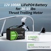 12V 100Ah LiFePO4 Lithium Battery, Group 31, Built-in 100A BMS,