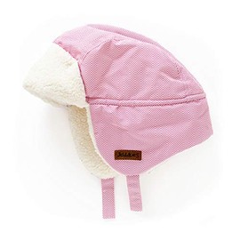 Juddlies - Baby Winter Hats - Herringbone Pink - 0-6M