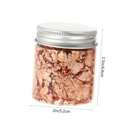 BIUDECO Nail Art Foil Flakes 1 Set Gold Foil Paper Scraps for DIY Manicure Kit