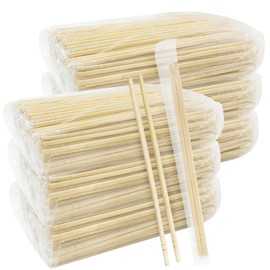 UEJYWUY 600 Pairs 8 Inch Disposable Chopsticks, Separated Sleeved Individually Clear Packaged Wrapped Disposable Bamboo Chopsticks, Bamboo Wooden Chopstick for Noodles, Sushi, Asian Food