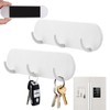 TESSTSY Pack of 2 Magnetic Key Holder with 3 Hooks,