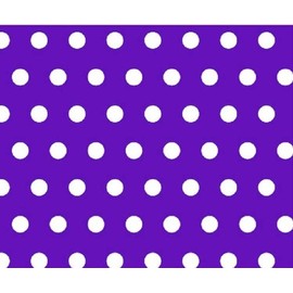 SheetWorld Fitted Basket Sheet - Polka Dots Purple - Made In USA