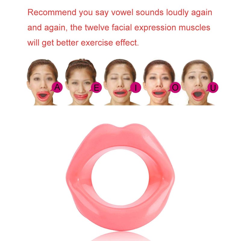 Majatou Lip Trainer, Silicone Face Lifting Lip Exerciser Mouth Muscle