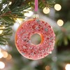 The Bridge Collection Pink Frosted Donut Ornament with Candy Sprinkles