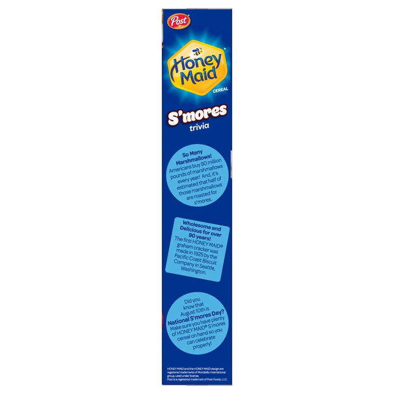 Post Honey Maid S'mores Breakfast Cereal Sweetened Corn and Wheat