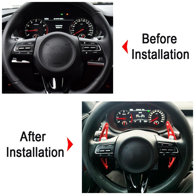 Aluminum Alloy Steering Wheel Paddle Extension Sticker Steering Wheel Shift