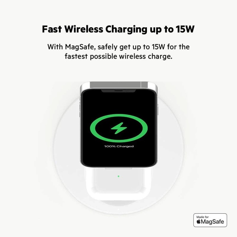 Belkin Boos Charge Pro 2-in-1 Wireless Charger Stand With MagSafe
