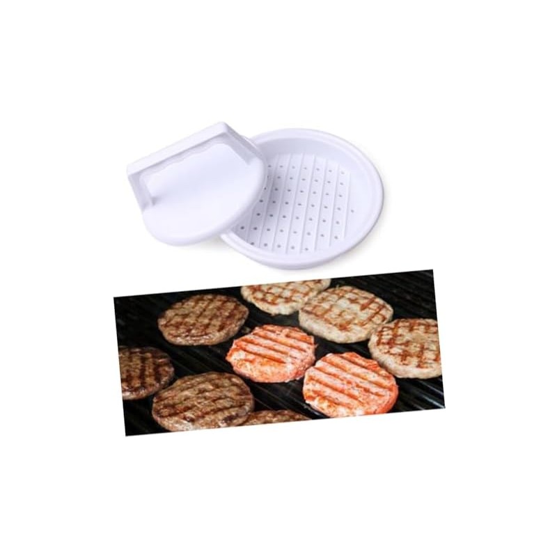 Molde para Hamburguesas de Plástico Pp, Juego de 6 Piezas