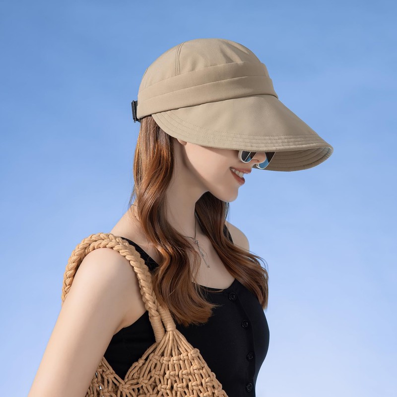 MAKFORT Sun Hat Foldable Summer Hat Women's Breathable Hat Visor