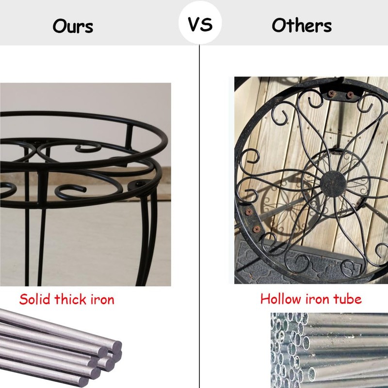 11.8 inches Diameter Tall Metal Plant Stand for Indoor or