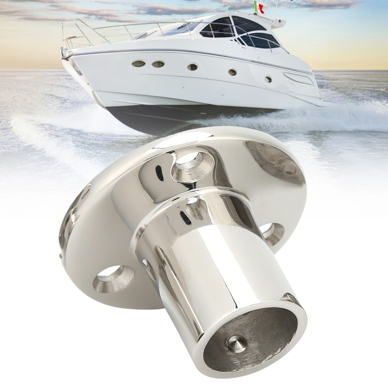 MJS013 90 Degree Round Base Stainless Steel Boat Round Base