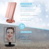 WEILY Makeup Mirror with 21 LED Lights,Two Power Supply, Touch