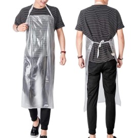 Work Force Case of 500 Disposable Polyethylene Aprons 7 Colors Thick .04 MM Free Shipping - Red