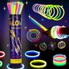 Glow Sticks, Glow Sticks Bulk Party Pack, 100 in the Dark Party Supplies - Bracelets, Glasses, Necklaces – Neon Accessories & Festival Accessories – Kids Party Favors & Bag Fillers Bicycle Saddle 3