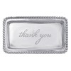 Mariposa Thank You Rectangular Aluminum Tray