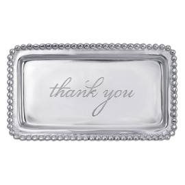 Mariposa Thank You Rectangular Aluminum Tray