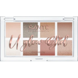 SANTE Naturkosmetik U Glow Girl Eyeshadow Palette 01 My Berry Bestie, 8 hochpigmentierte Lidschatten in Berrytönen, matte & schimmernde Farben, vegan, NATRUE-zertifiziert, Limited Edition
