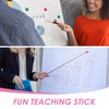 2Pcs Teachers Telescopic Pointer, Extendable Pointer Stick Retractable Hand Pointer