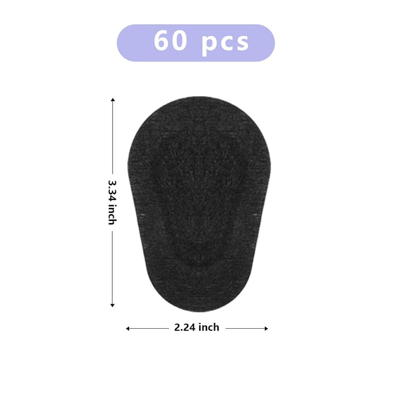 60pcs Sterile Non-Woven Eye Pads Patches, Black Eye Patches for